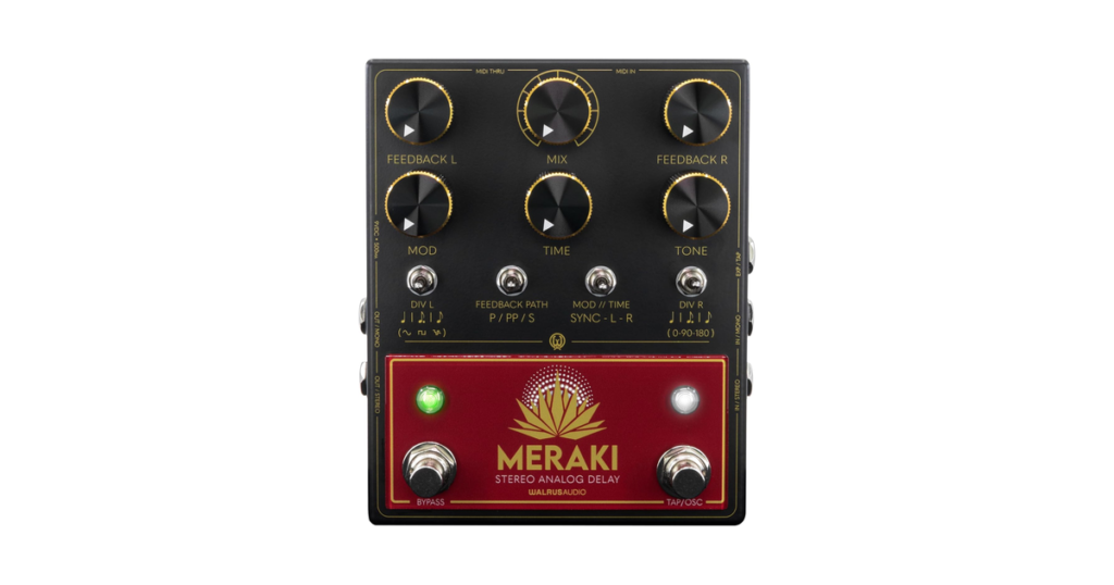 WALRUS AUDIO ウォルラスオーディオ MERAKI Stereo Analog Dual Delay ディレイ/リバーブ ステレオ アナログ WAL-