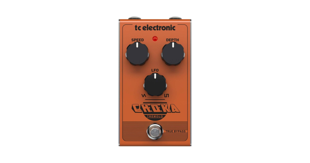 tc electronic アナログトレモロペダル ギターエフェクター 波形切り替え可能 シンプルな操作 トゥルーバイパス CHOKA TREMOLO
