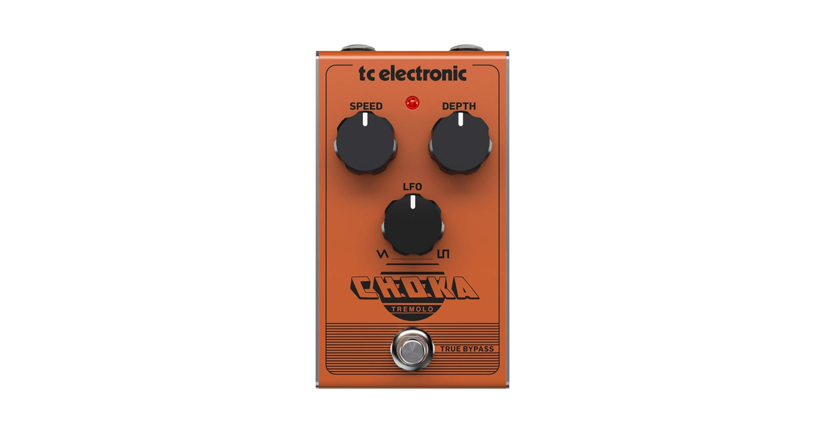 tc electronic アナログトレモロペダル ギターエフェクター 波形切り替え可能 シンプルな操作 トゥルーバイパス CHOKA TREMOLO
