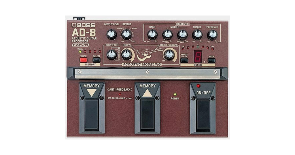 BOSS AD-8 プリアンプ アコースティックギター用 (ボス AD8)