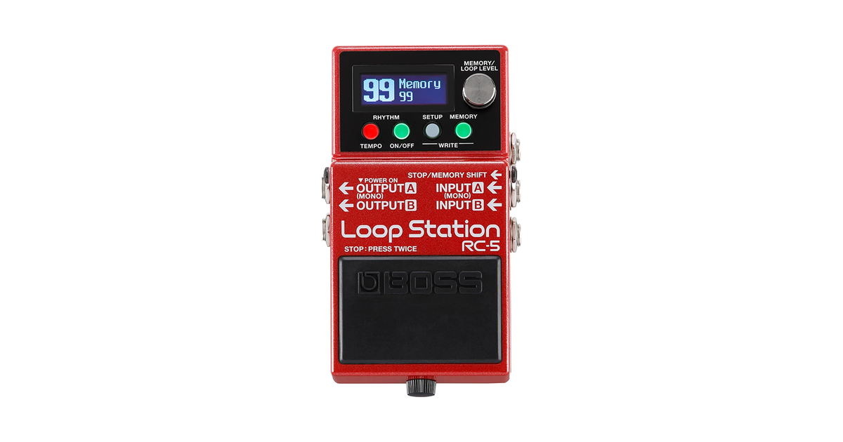 BOSS ボス ループステーション ルーパー RC-5 コンパクト ステレオ対応 最大13時間録音 エフェクター ギター/ボーカル