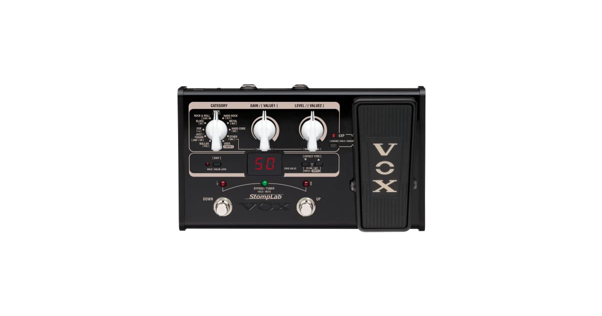 VOX ヴォックスギター用 コンパクト・マルチエフェクター エクスプレッション・ペダル搭載 StompLab SL2G