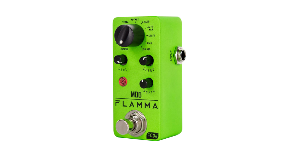 FLAMMA FC05ミニ モジュレーション ペダル コーラス フランジャー トレモロ フェイザー ビブラート ロータリー 液体 オートワ スタッターリング ロ